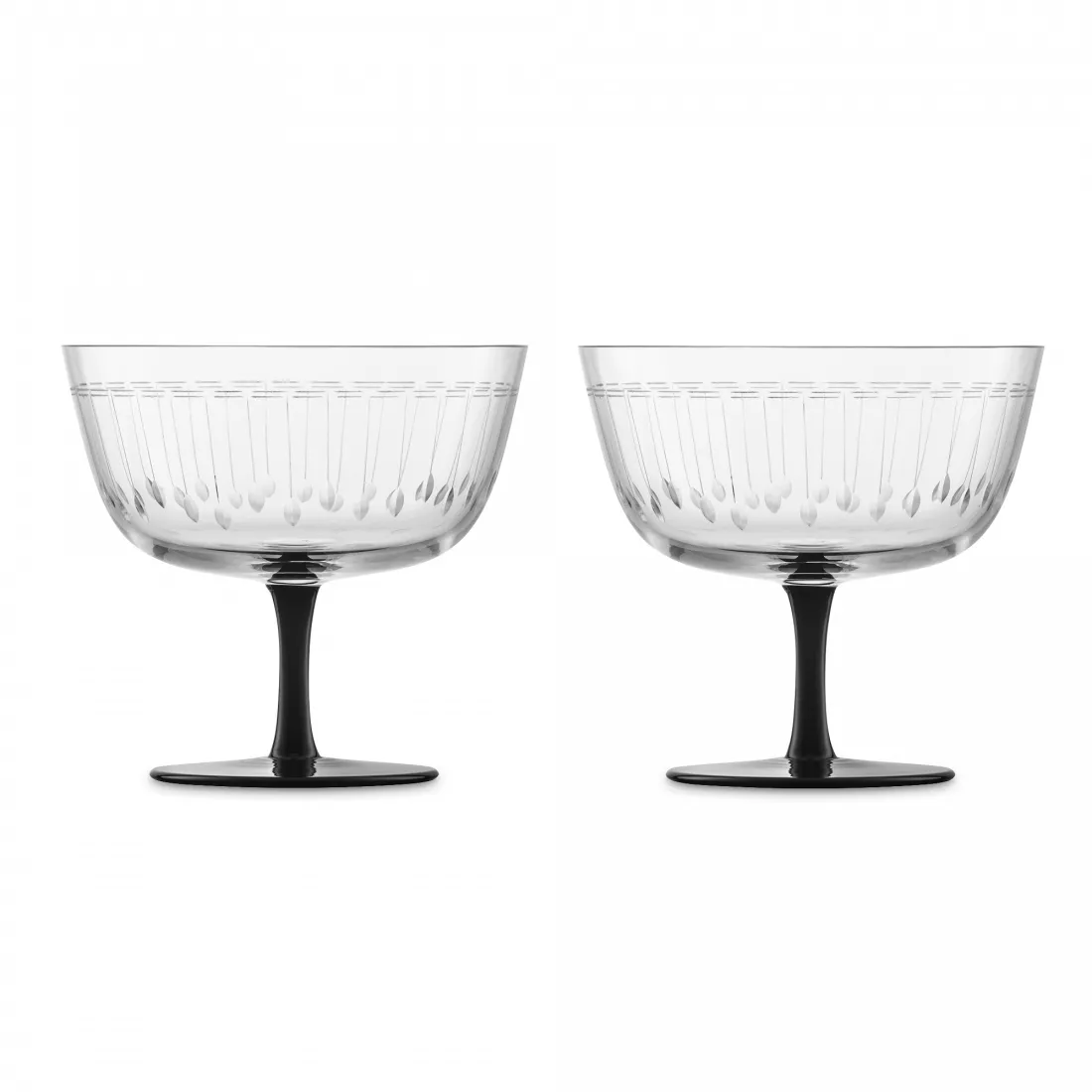 ZWIESEL GLAS Набор бокалов в форме чаши для коктейля, ручная работа, объем 260 мл, 2 шт., серия Glamorous
