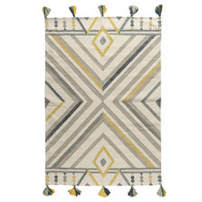 Tkano Ковер из хлопка с контрастным узором и кисточками из коллекции ethnic, 120х180 см
