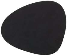 LIND DNA NUPO black подстановочная салфетка фигурная 37x44 см, толщина 1,6 мм