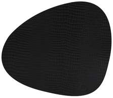 LIND DNA CROCO black подстановочная салфетка фигурная 37x44 см, толщина 2мм