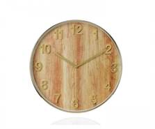 Andrea House Часы настенные Wood and Gold
