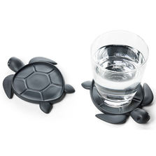 Qualy Подставка под стаканы save turtle, темно-серый