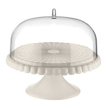 Guzzini Блюдо для торта с крышкой tiffany, ?30 см, акрил, молочно-белое