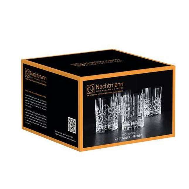 Nachtmann Highland Whisky Tumbler Set 4, набор стаканов для виски 4 шт