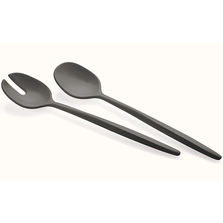 Guzzini Приборы для салата tierra, черные, 2 шт.