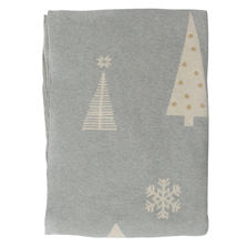 Tkano Плед из хлопка с новогодним рисунком christmas tree из коллекции new year essential, 130х180 см