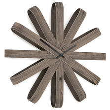 Umbra Часы настенные Ribbonwood большие состаренный орех