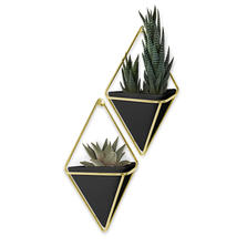 Umbra Декор для стен Trigg малый черный-латунь