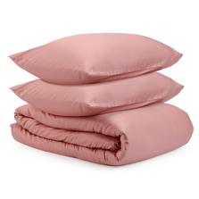 Tkano Комплект постельного белья из сатина темно-розового цвета из коллекции essential, 150х200 см