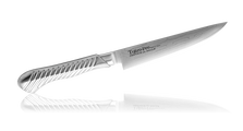TOJIRO Кухонный Нож для Стейка FD-707, длина лезвия 170 мм, сталь VG-10, 37 слоев, рукоять сталь