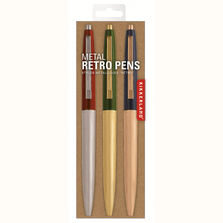 Kikkerland Набор металлических ручек retro, 3 шт