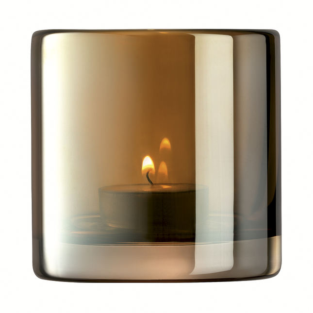 LSA International Подсвечник signature epoque 8,5 см, янтарь