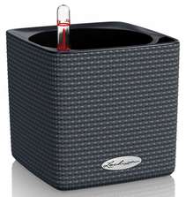 Lechuza CUBE COLOR 14 Кашпо с системой полива Темно-серый