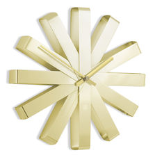 Umbra Часы настенные Ribbon латунь