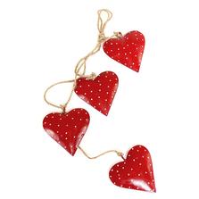 EnjoyMe Гирлянда подвесная red hearts, 4 шт.